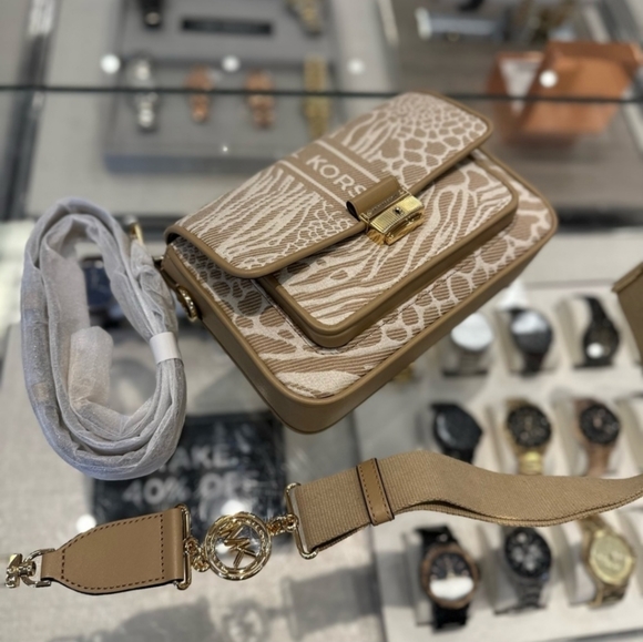 MICHAEL MICHAEL KORS BRADSHAW 30T2G2BM2J CAMEL MULTI MD MSGR - Picture 5 of 5